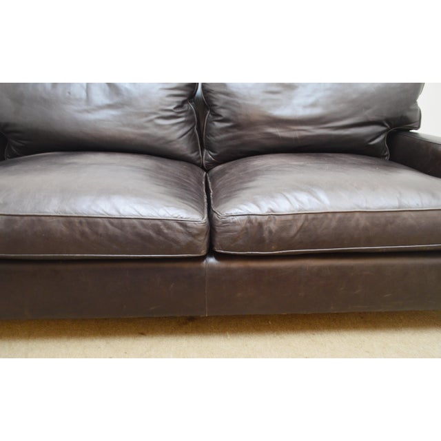Baker Leather Sofa For Sale - Image 12 of 18