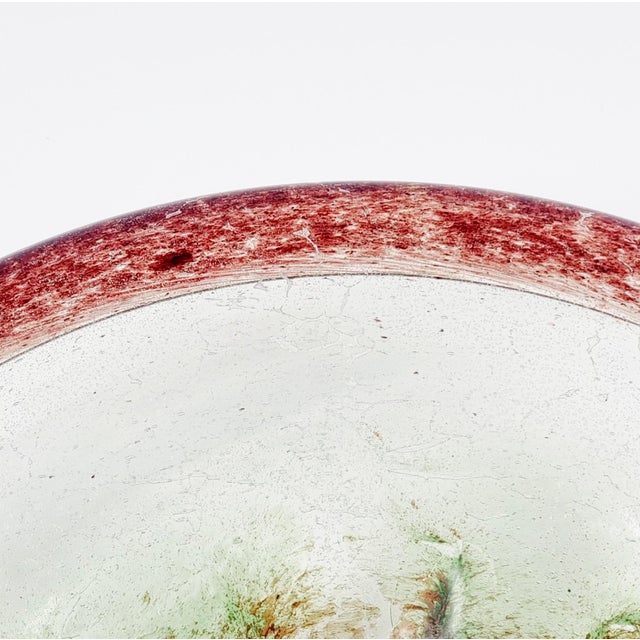 Large Art Deco Ikora Art Glass Bowl by Karl Wiedmann for WMF, Germany, 1930s For Sale - Image 4 of 6