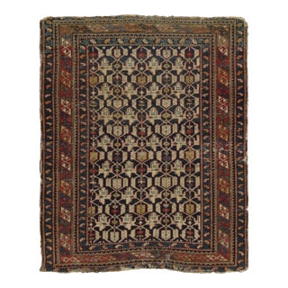 Vintage Turkish Anatolian Rug With Geometric Lattice Design - Rug & Kilim For Sale
