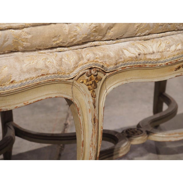 Large 19th Century Louis XV Style Painted Banquette De Fenêtre Window Bench For Sale - Image 18 of 18