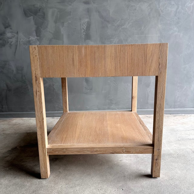 Beige Harper White Oak Nightstands With Single Drawer and Shelf in a Natural Finish For Sale - Image 8 of 10