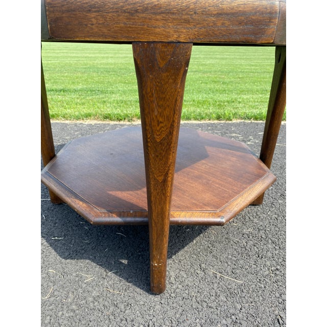 Mid-Century Modern Octagonal Two Tiered Side End Table Adrian Pearsall for Lane For Sale - Image 9 of 13