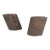 Attributed to Pair of Lucia Mercer End Tables for Knoll 1982 in Custom Sierra Brown Granite For Sale