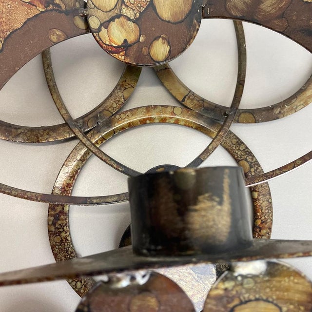 Brutalist Wall Sculpture with Candleholder attributed to Henrik Horst, Denmark, 1970s For Sale - Image 15 of 18