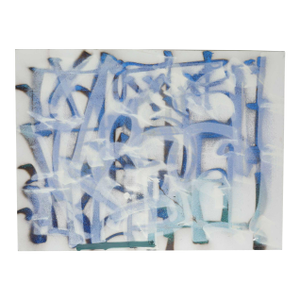 Retna (B. 1979). Untitled. Acrylic, Spray Paint, and Glitter on Canvas. 96 X 72