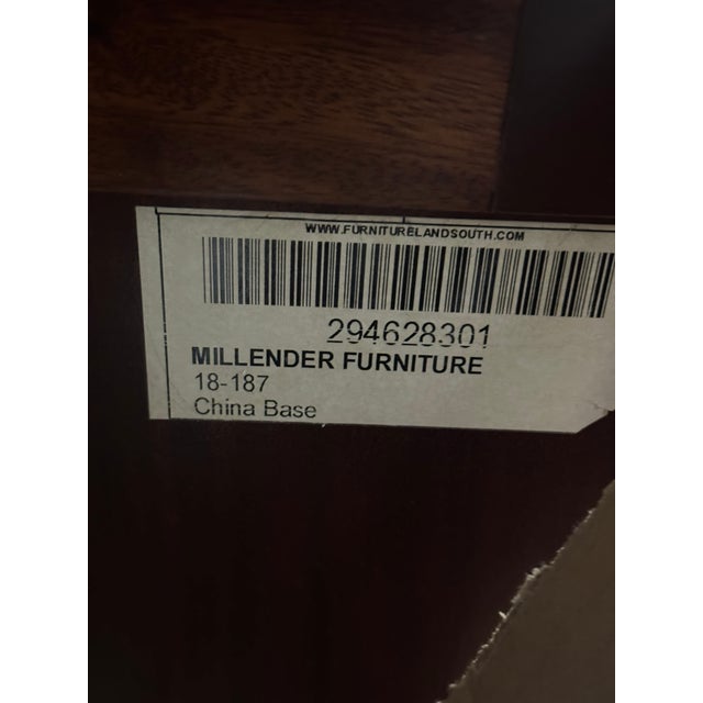 1950s Large American-Made Inlaid Mahogany China Cabinet – Six Door Display by Millender For Sale In New York - Image 6 of 6