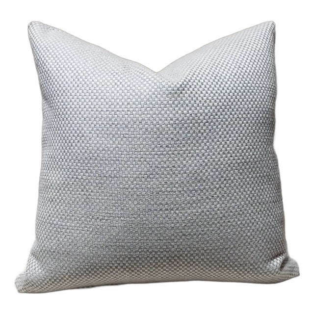 Colefax and Fowler Drummond Old Blue Fabric Pillow Cover For Sale