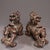 Pair of Antique Gilt Bronze Pixiu Statues, Mythical Beast Figures, 5.98kg For Sale In Los Angeles - Image 6 of 9