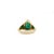2.67ct Chunky Pear-Cut Emerald Contemporary Dome Ring in 18k Yellow Gold Size 4 For Sale - Image 9 of 15