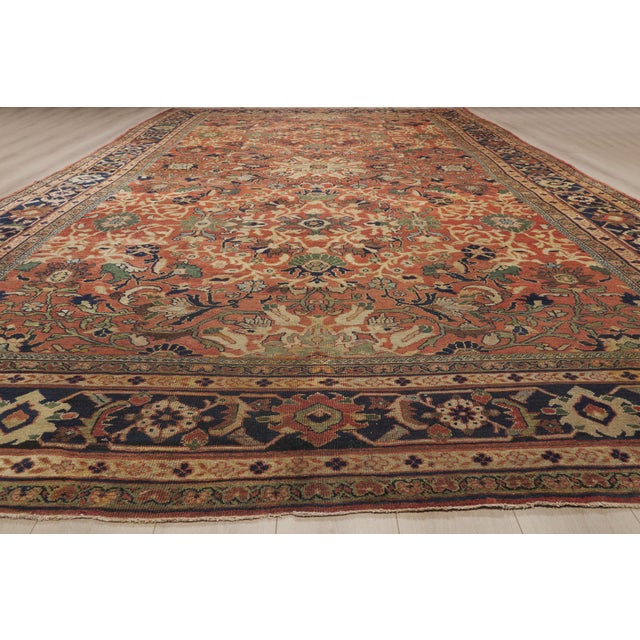 Late 19th Century Persian Sultanabad Rug, 11'05 X 20'00 For Sale - Image 9 of 10