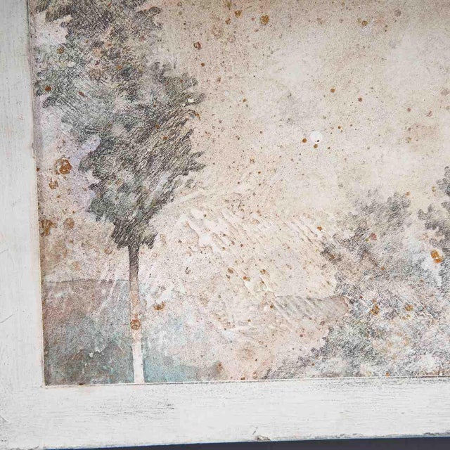 Franco Bovani, Scene with Trees, Painting, in Good conditions. Designed from 2000