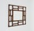 Midcentury beautiful rectangular wall mirror in bamboo and rattan in the style of Vivai Del Sud. Made in Italy in the 1970s.