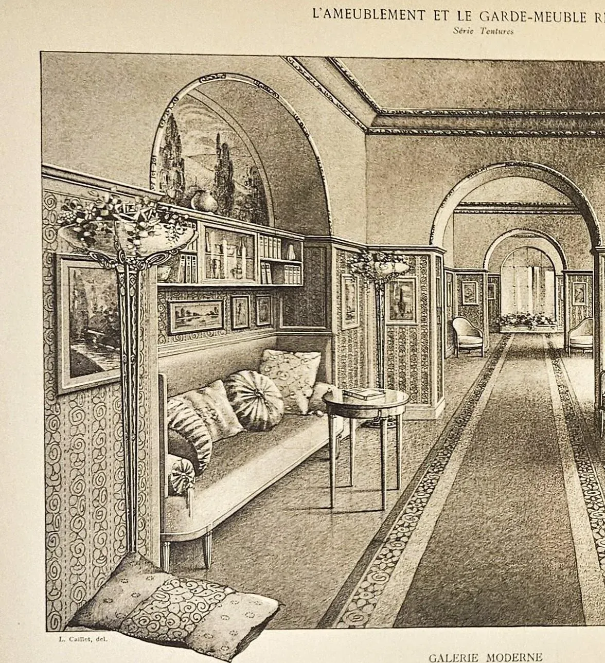 1920s French Antique Art Deco Architectual Interior Design
