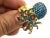 Bochic "Orient" Vintage Natural Blue Topaz & Tourmaline Ring Set 18K & Silver For Sale - Image 16 of 18