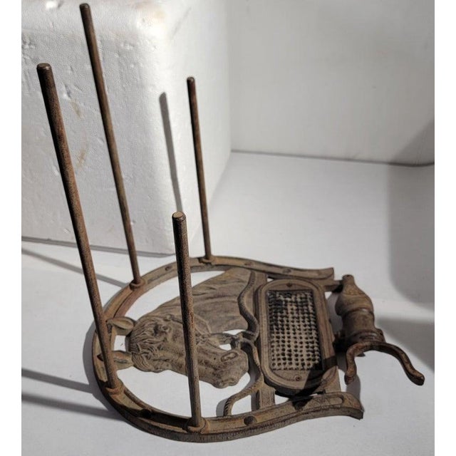 Rustic 20Thc Horse Head Boot Jack & Boot Holder For Sale - Image 3 of 5