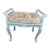 Sabina Braxton Velvet Fabric Mini Bench For Sale