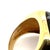 Mid 20th Century Mid 20th Century Lalla & Rossana 18k Yellow Gold Smoky Quartz Wide Ring - Size 7.5 For Sale - Image 5 of 6