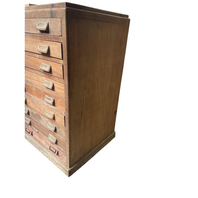 1960s Filing Cabinet in Hardwood & Beach, 1960s For Sale - Image 5 of 7