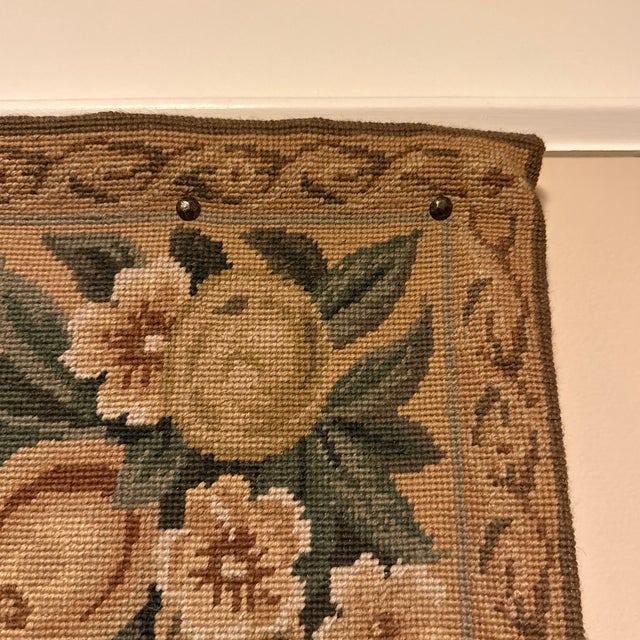 Large Vintage 5x8 Verdure & Millefleurs Tapestry For Sale - Image 9 of 11