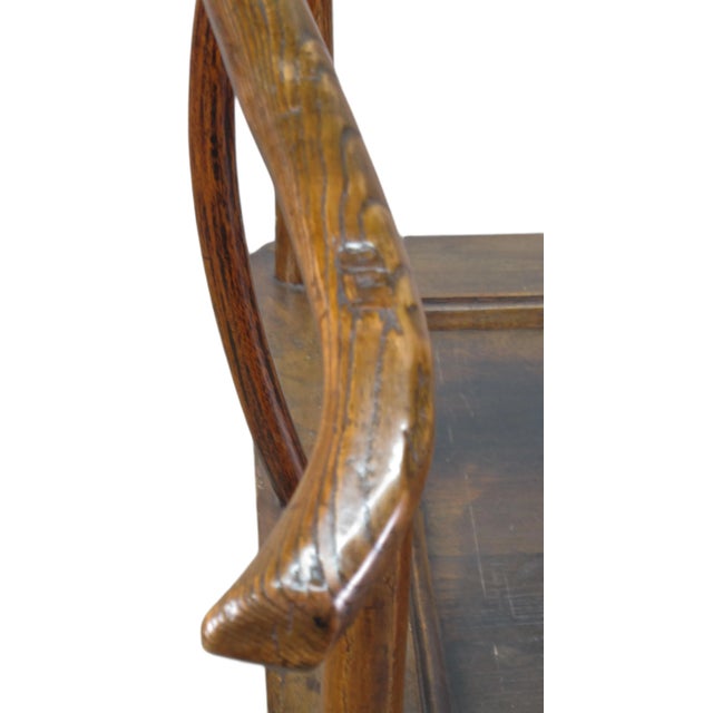 Antique Chinese Round Back Arm Chairs For Sale - Image 10 of 11