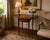 Vintage Maitland-Smith Drop Leaf Side Table With Painted Faux Marquetry, Brass Casters For Sale - Image 16 of 16