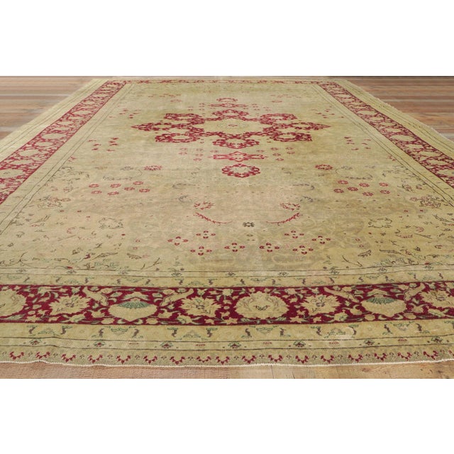Textile Antique Turkish Sivas Rug, 09'10 X 14'01 For Sale - Image 7 of 9