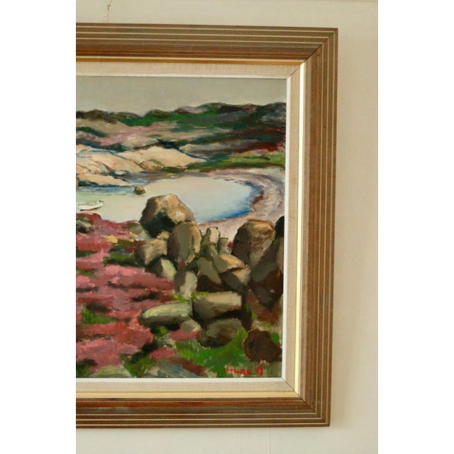 Hugo Olsson, Grundsund, Mid-20th Century, Oil on Canvas, Framed For Sale - Image 5 of 11