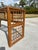 1970s Boho Chic Brown Lattice Rattan Rectangular Sofa Console Table With Glass Top For Sale - Image 11 of 12