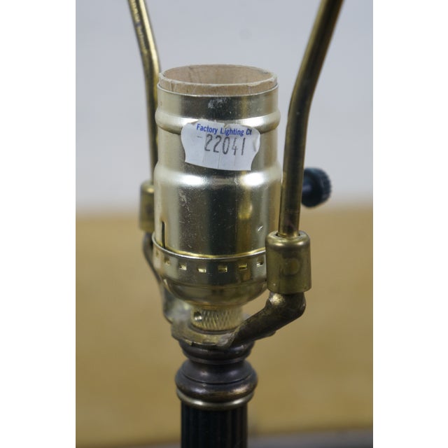 1950s Frederick Cooper Mid Century Oak Clover Table Floor Lamp Stand 42" For Sale - Image 9 of 16