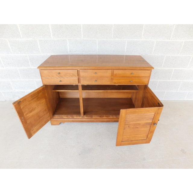 Ethan Allen Heirloom Nutmeg Credenza Buffet 10-6017 For Sale - Image 12 of 18