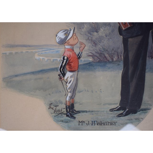 Art Sz: 12"H x 13"W Frame Sz: 19 1/2"H x 19 1/2"W Peter Ronald 'The Tout' Buchanan (British, 1881-1964) For much of the...