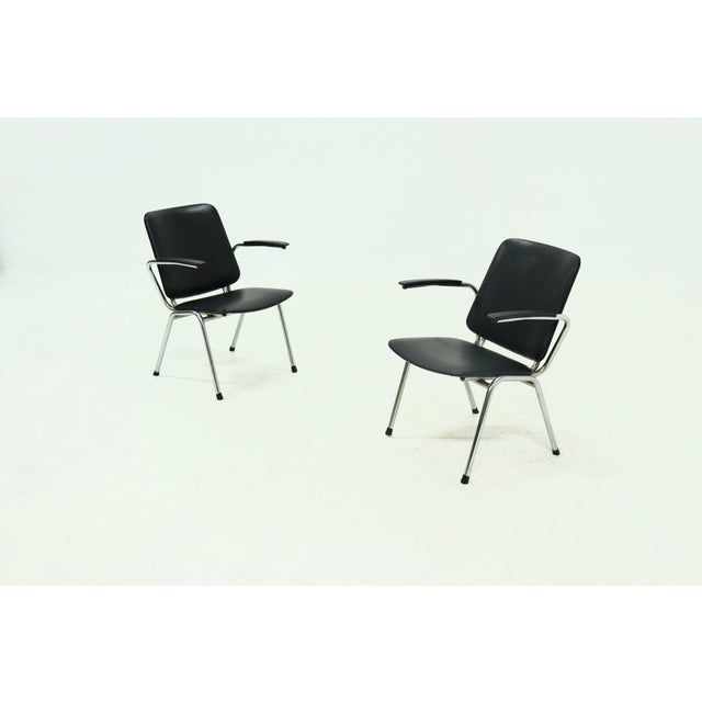 Mid-Century Modern Tubular Chairs by Gebroeders De Wit, 1960s, Set of 2 For Sale - Image 3 of 11