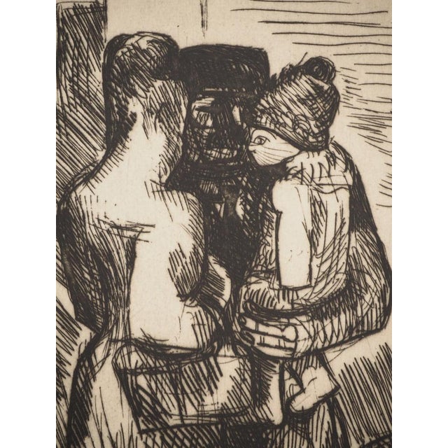 Marcel Gromaire, Family, Original Signed Engraving For Sale - Image 4 of 6