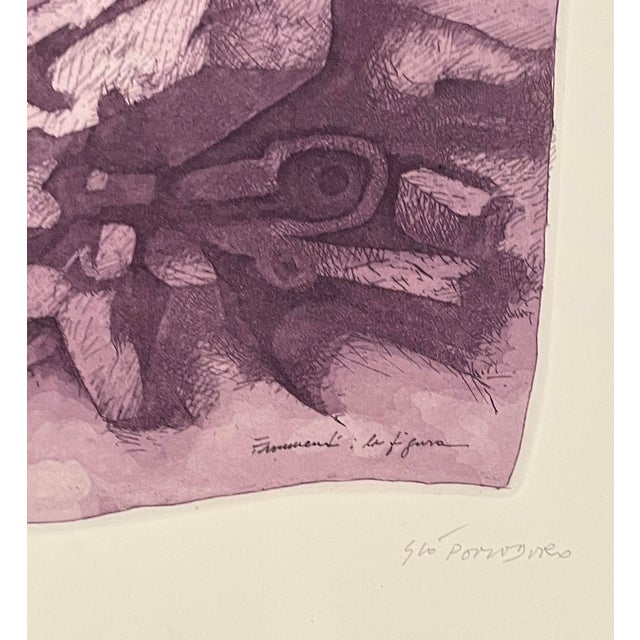 1980s 1996 Gio Pomodoro Modern Architectural Etching For Sale - Image 5 of 7