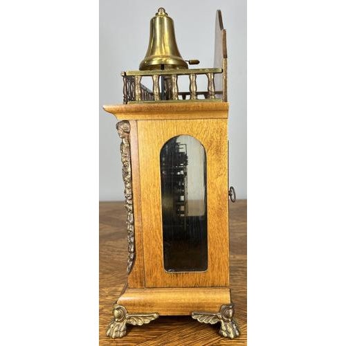 Vintage French Style Mantel Clock For Sale - Image 10 of 16