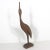 16” Mid Century Modern Wood Crane Vintage Carved Bird Figurine, Tall Handmade Wooden Sculpture MCM Heron Egret Witco Style For Sale - Image 12 of 12