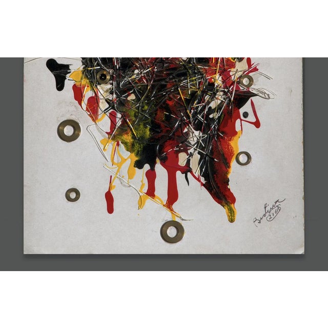 2000 - 2009 Bertina Lopez, Composition, 2001, Oil on Board For Sale - Image 5 of 8