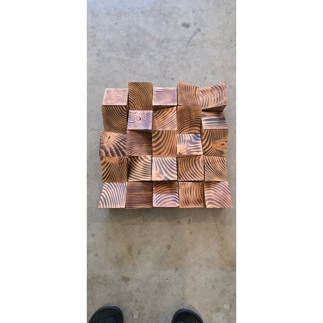 Geometric Wood Art For Sale - Image 4 of 5
