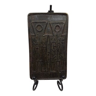 Chinese Bronze Spade Money Casting Mold Anyang Mint Warring States 475-221 Bc For Sale