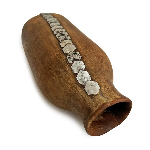 Mid 20th Century Vintage Wood Tutsi Pot For Sale - Image 5 of 10