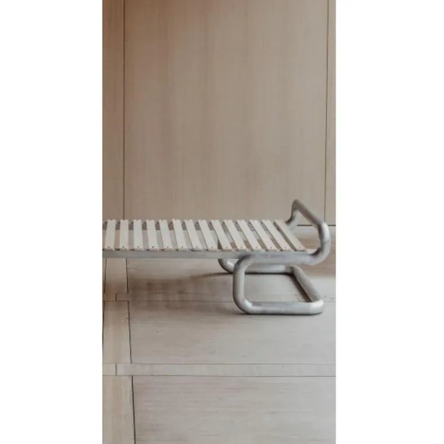Contemporary Aluminum Bench by Mylene Niedziałkowski For Sale - Image 3 of 6