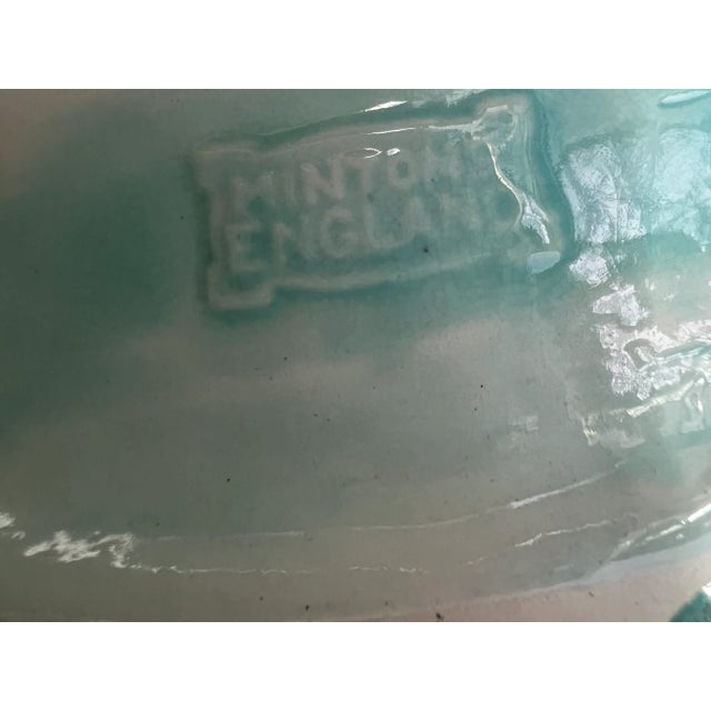 Antique Minton Parrot Bird Figurines in Blue For Sale - Image 12 of 12