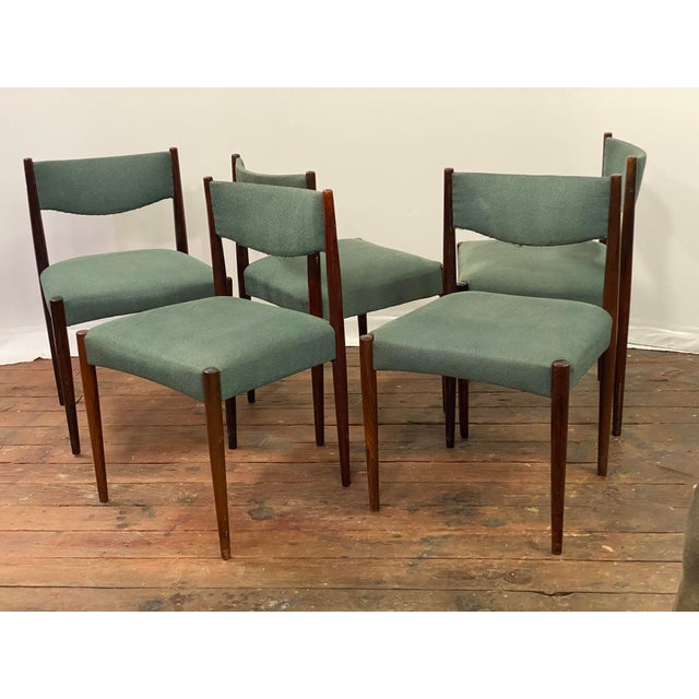 Frem Rojle Danish Modern Rosewood Chairs by Poul Volther for Frem Rojle, Set of Five For Sale - Image 4 of 13