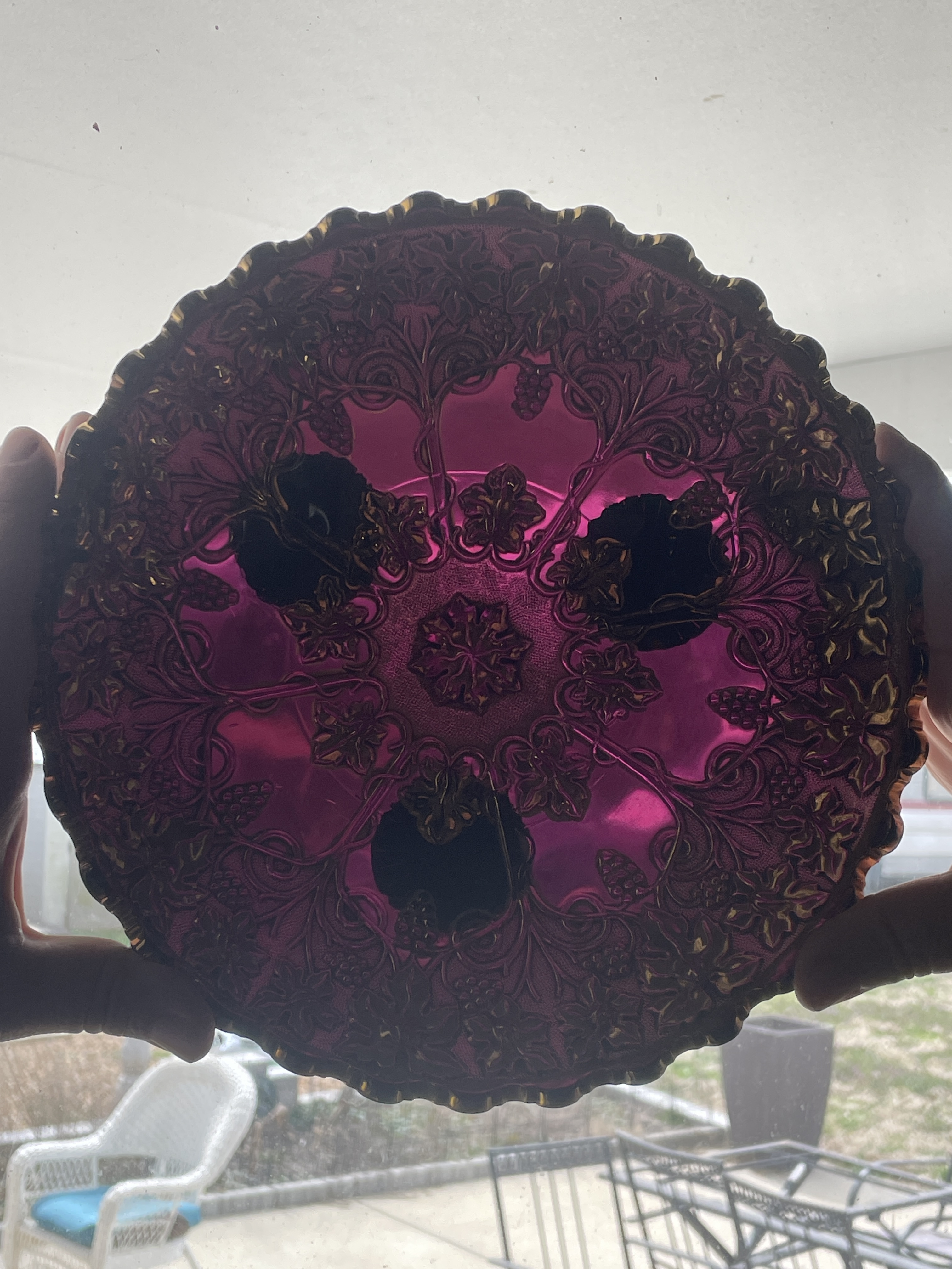 Early 20th Century Northwood Verre D'Or Carnival Glass — Grape
