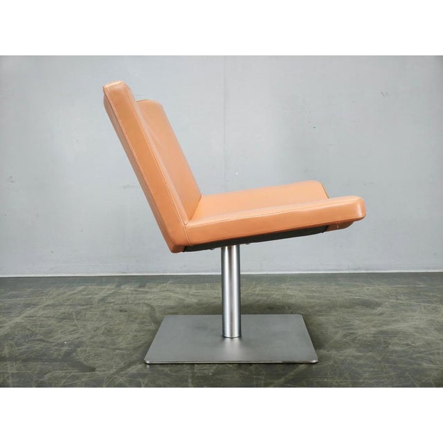 Wave Leather Lounge Chair by Peter Maly for Tonon, Italy, 1990s For Sale - Image 9 of 15
