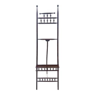 Late 19th Century, Victorian, Walnut, Stick and Ball, Display Easel With Brass Chain For Sale