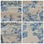 Antique Blue & White Toile De Jouy Camel Back Loveseat Rolled Arms Pleated Skirt For Sale - Image 13 of 16