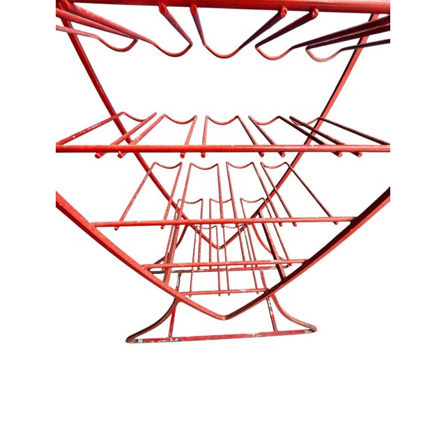 Metal French Mid Century Fish Wine Bottle Holder For Sale - Image 7 of 7