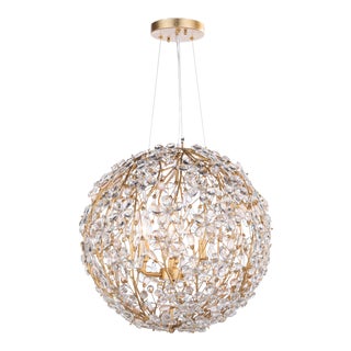 Regina Andrew Cheshire Chandelier Small in Gold Leaf For Sale