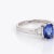 Metal 1.78ct Tanzanite Diamond Ring Gemstone Engagement Estate 14k White Gold size 7 For Sale - Image 7 of 7
